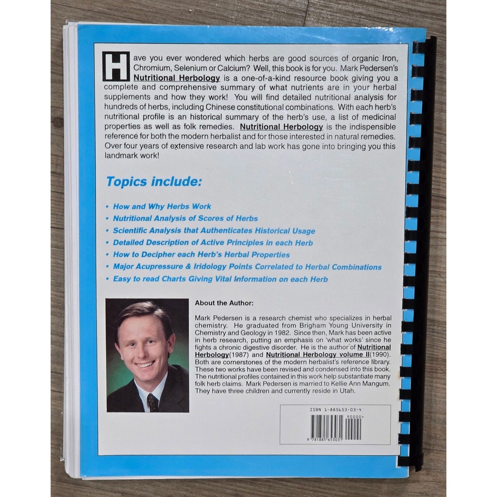 Nutritional Herbology : A Reference Guide to Herbs by Mark Pedersen 1994 - Picture 2 of 5